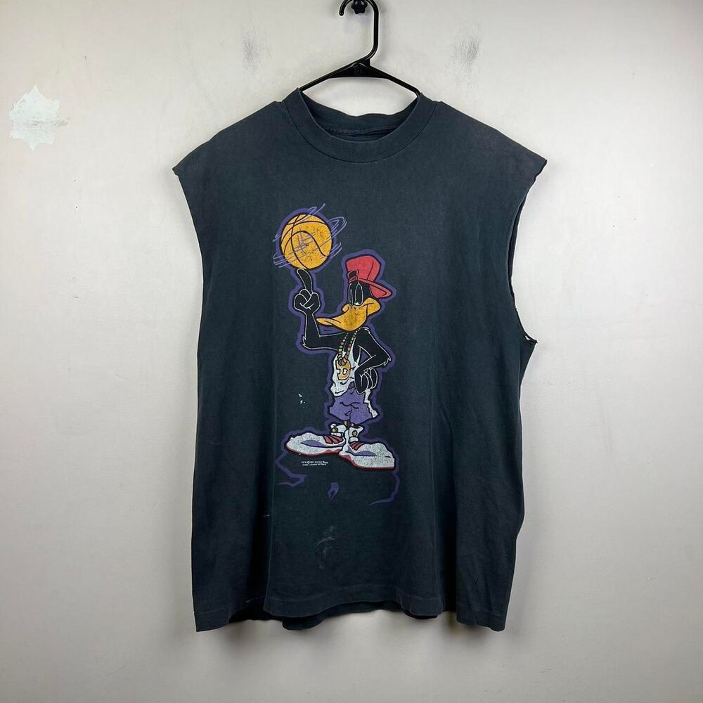 Vintage Daffy Duck NBA Jam Basketball Shirt  90's  Size XL